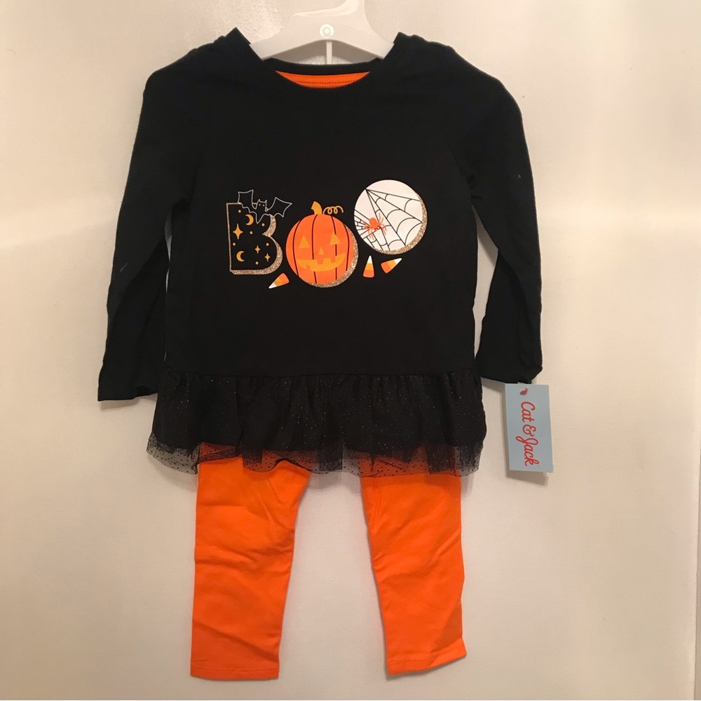 Cat & jack set Halloween outfit size 2T